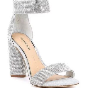 GIANNI BINI SIZE 10 Silver & Sparkly Prom Shoes!!